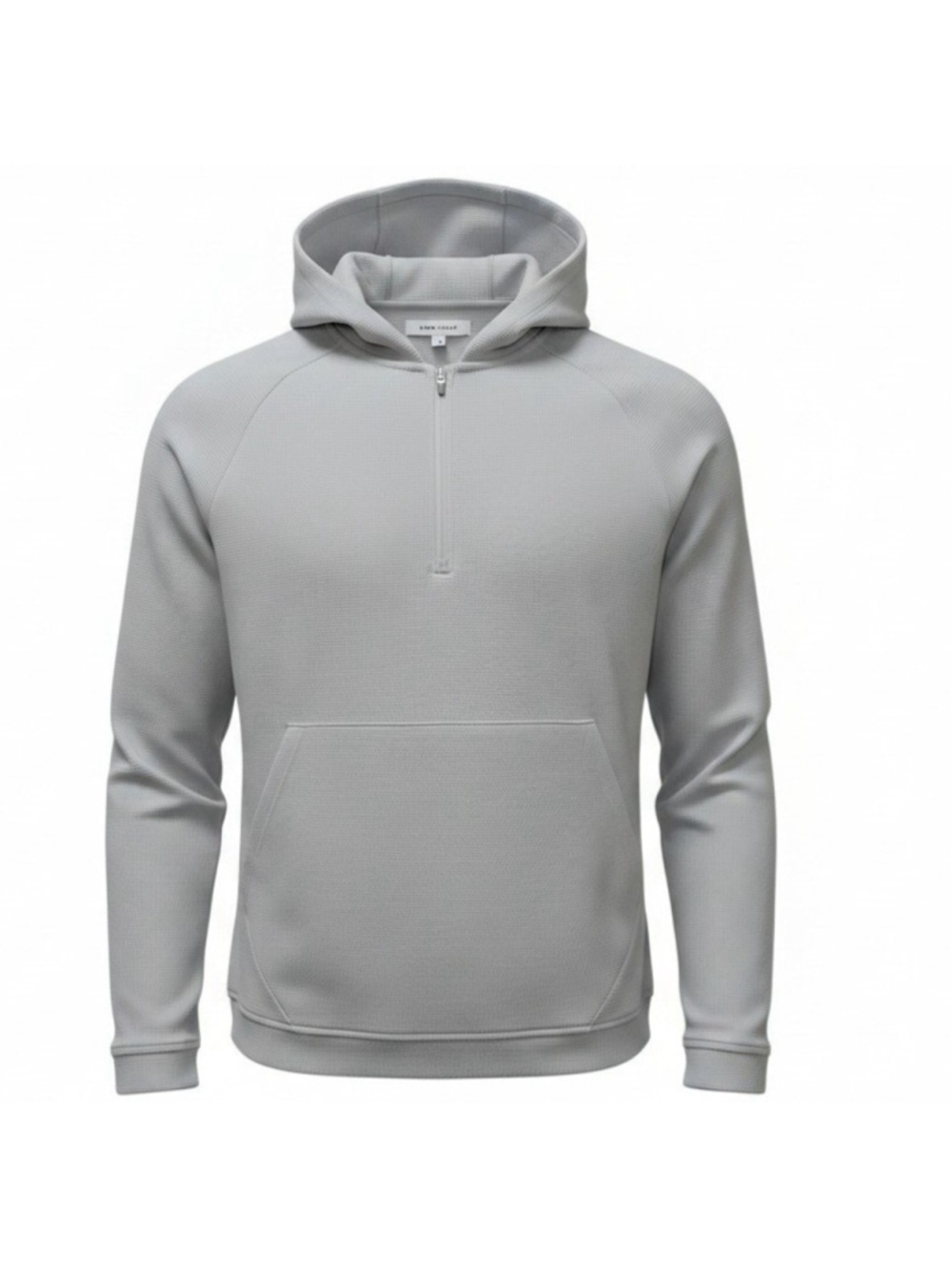 Peter Millar Men's Long-Sleeves Hoodie Quarter-Zip Pullover Gray Sweatshirt XL